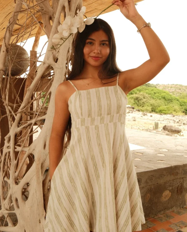 Vestido Shannon Verde Manzana