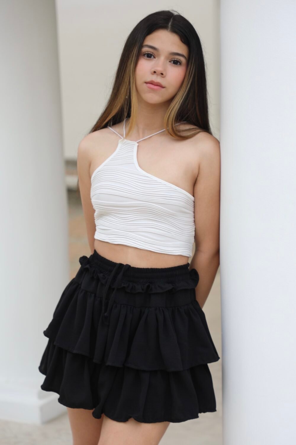 Riz Shorts Lino Negro - Image 4