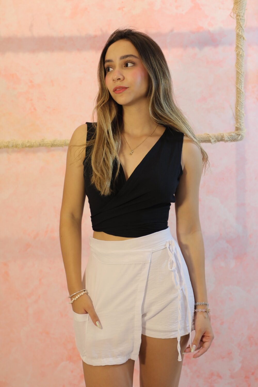 Blusa Lino Maren Negro - Image 2