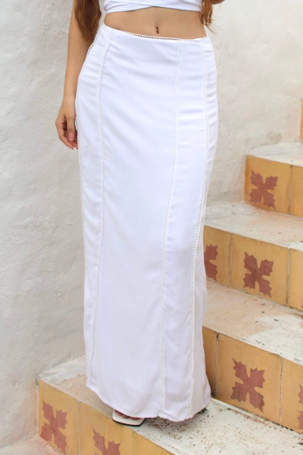 Falda Larga Sea Blanco