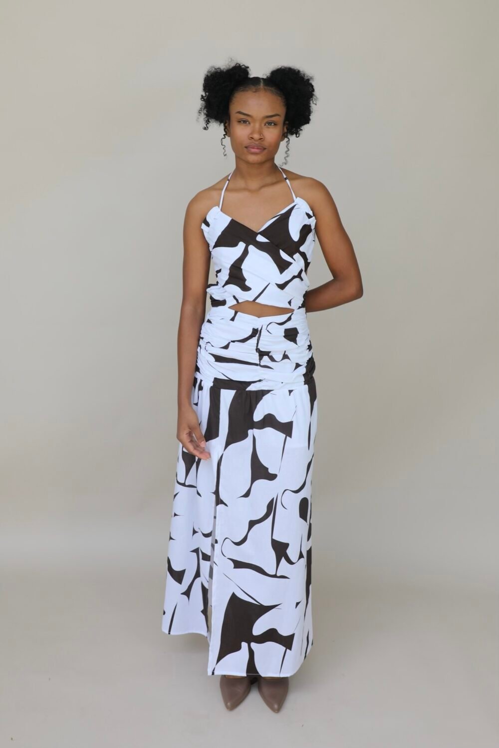 Vestido Grecia cafe