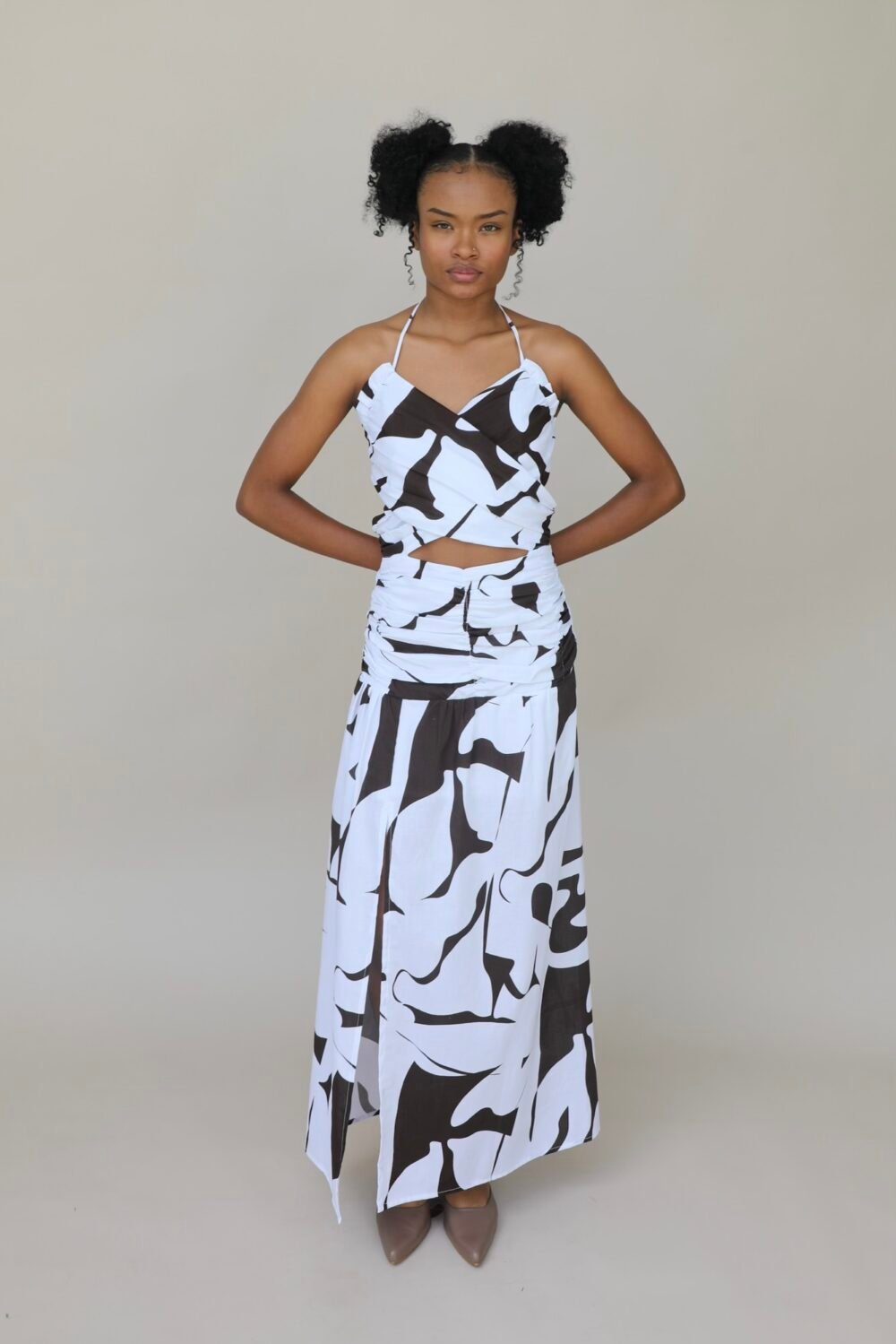 Vestido Grecia cafe - Image 3
