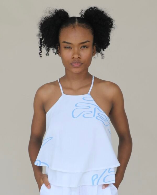 Blusa lili azul