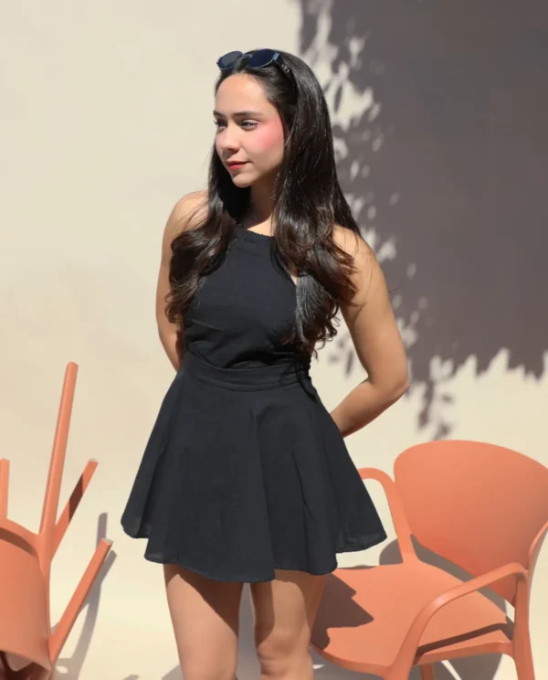 Enterizo Taliana Negro