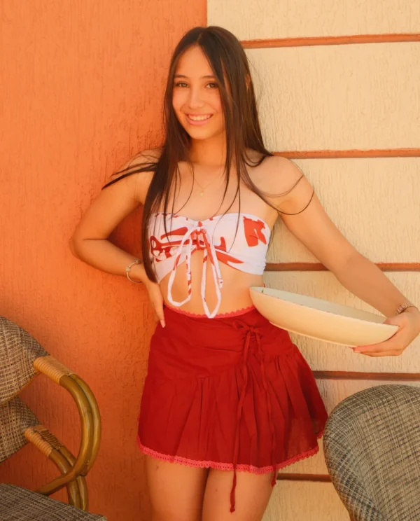 Falda Maria Terracota
