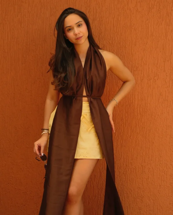 Blusa Mónaco Chocolate
