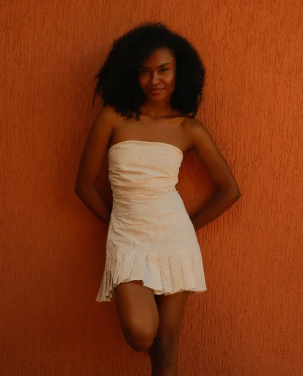 Vestido Clara Ojalillo Beige