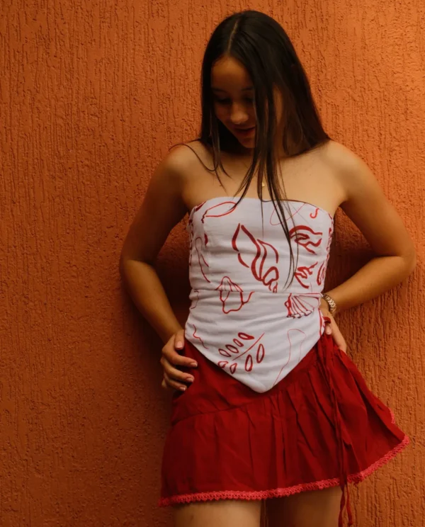 Blusa Madrid Frutos del mar Rojo